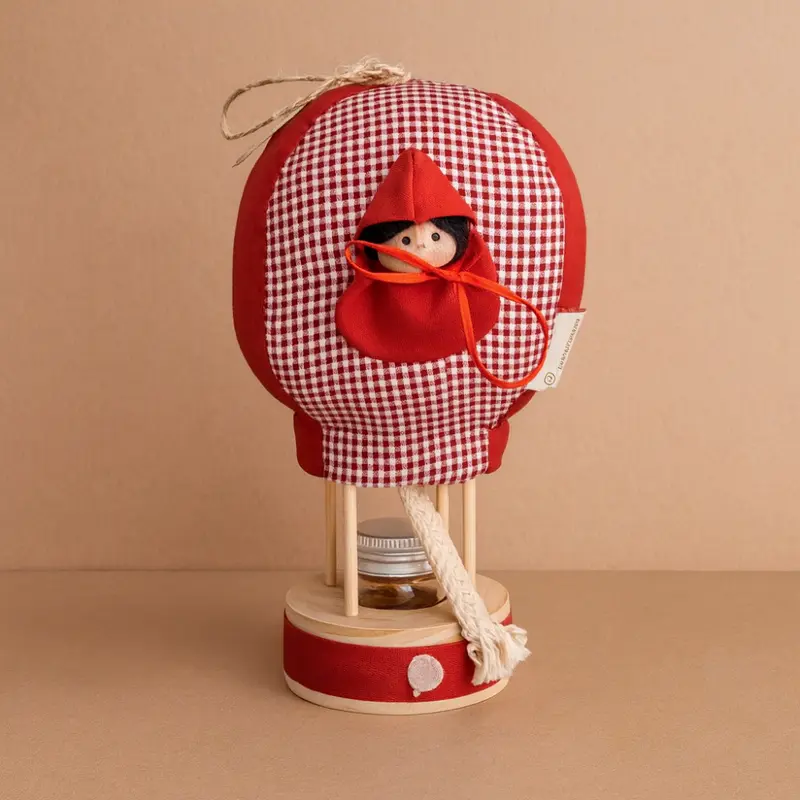 Petit Amour Mongolfiera Cappuccetto Rosso Diffusore H 20 cm
