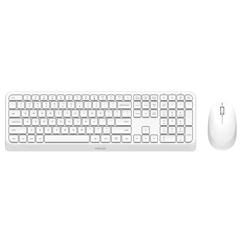 Philips Serie 3000 SPT6307W/34 tastiera Mouse incluso Universale RF Wireless QWERTY Inglese Bianco