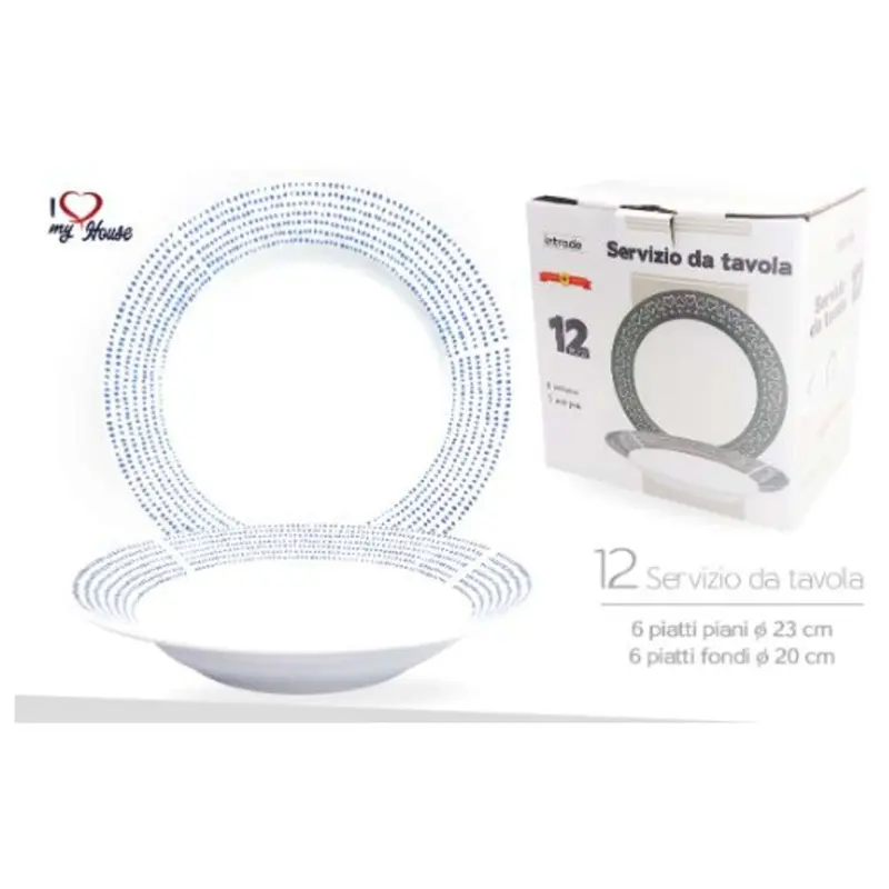 Piatti 12Pz D3 342749 Intrade
