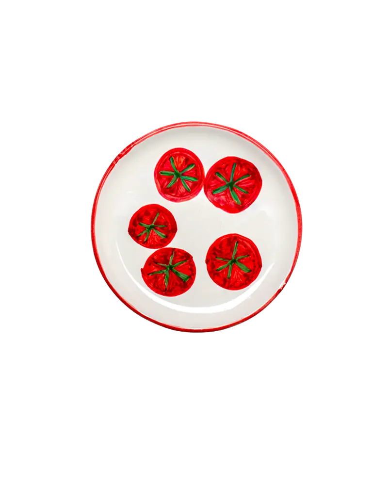 Picnic Plate - Red Rim