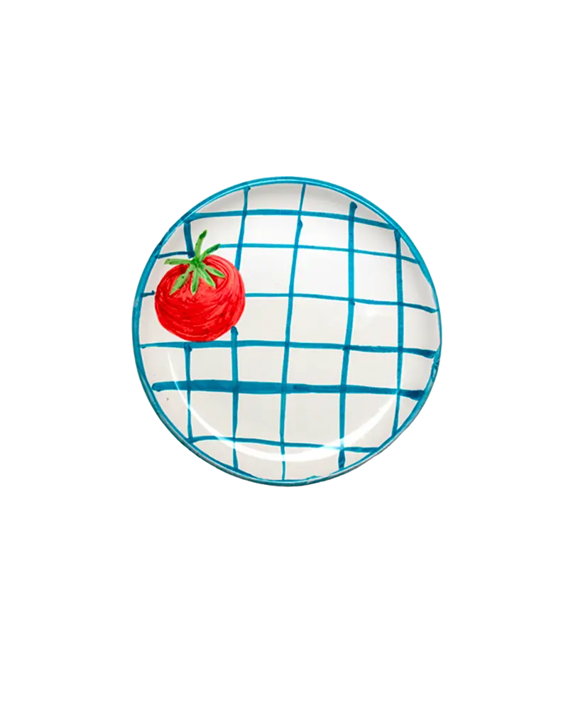 Picnic Plate - Stripe blue