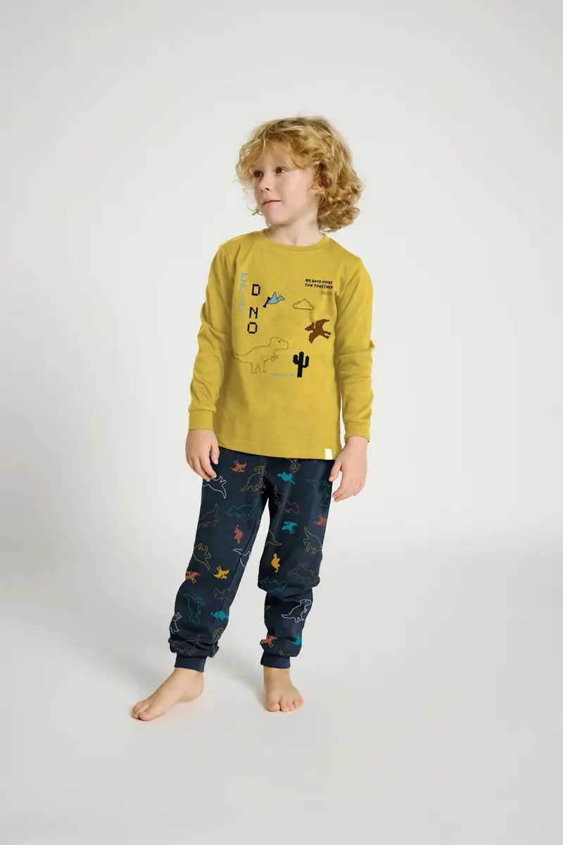 Pigiama Bambino Dinosauri 10-16 Anni - 100% Cotone