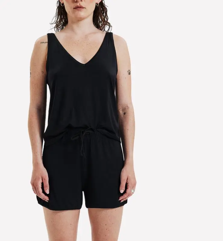 Pigiama corto canotta in Tencel