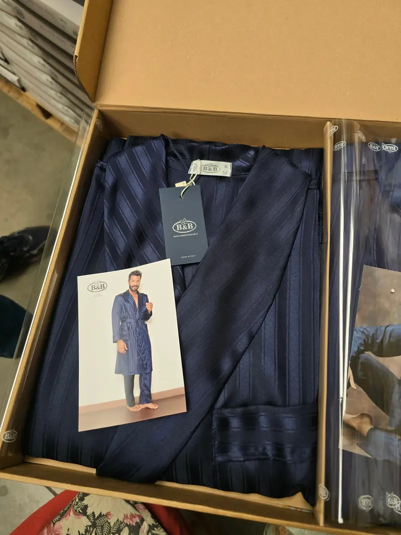 Pigiama e Vestaglia in Raso Luxury Uomo Sposo – B&B Made in Italy