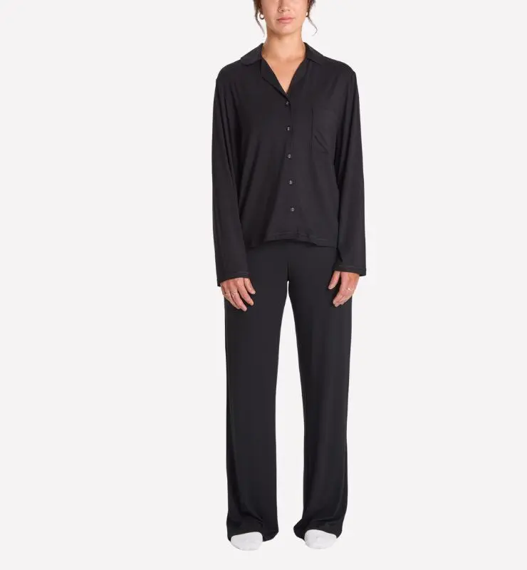 Pigiama Lungo in TENCEL™ MicroModal – Camicia e Pantalone