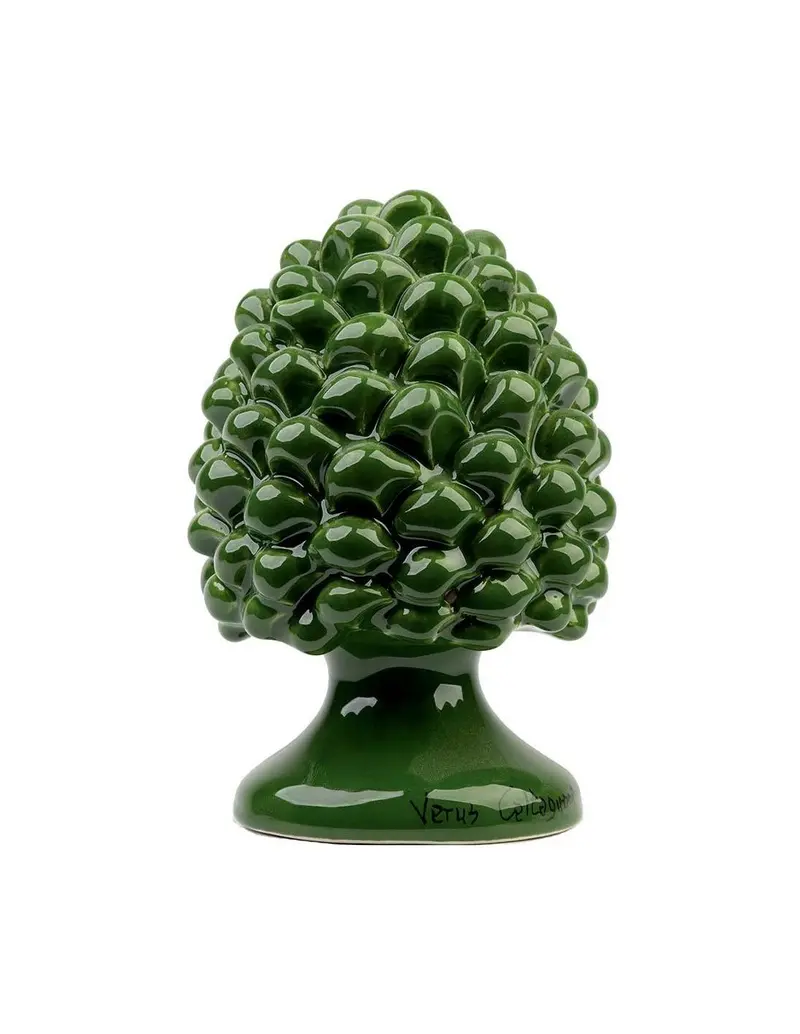 Pigna artigianale Verus Verde foglia h 20cm | Rohome