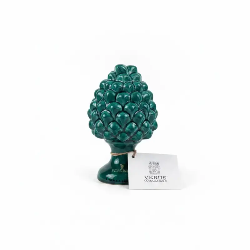 Pigna artigianale Verus Verde Ramina h 11cm | Rohome