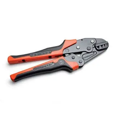Pinza Aggraffatrice CEMBRE HNKE16 - Terminali Bussola e Nudi 4-16mm² - Riapertura Automatica Heavy-Duty