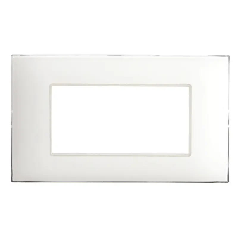 Placca AVE 44PJ04B Young44 Bianco 4 Moduli - Serie Civili