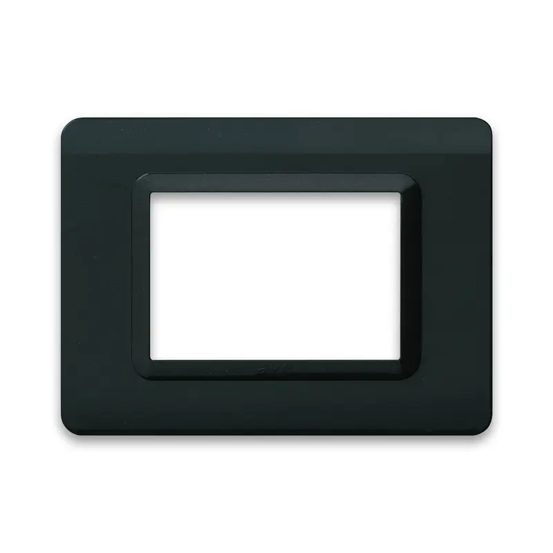 Placca AVE 44PY03GTK Tecnopolimero Grigio/Antracite 3 Moduli - Serie Sistema 44