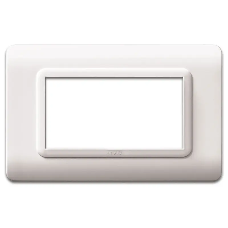 Placca AVE 44PY04B Tecnopolimero Bianco 4 Moduli - Serie Sistema 44