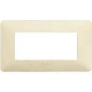 Placca BTicino AM4804BAV Serie Matix 4 Moduli Avorio - Design Classico Elegante