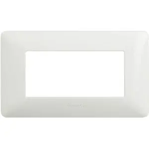 Placca BTicino AM4804BBN Serie Matix 4 Moduli Bianco - Design Elegante Italiano