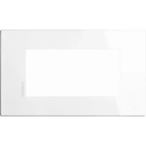 Placca BTicino HW4804HD Serie Axolute Air 4 Moduli Bianco - Design Premium