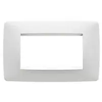 Placca GEWISS Chorus GW16104VW - 4 Moduli Bianco Satinato Serie Civile Elettrica