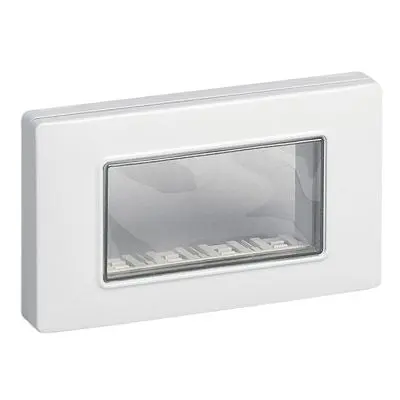 Placca VIMAR Autoportante IP55 4 Moduli Bianco Serie Protetta 14944.01