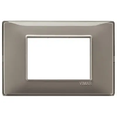 Placca VIMAR Serie PLANA 3 Moduli Reflex Cenere 14653.40