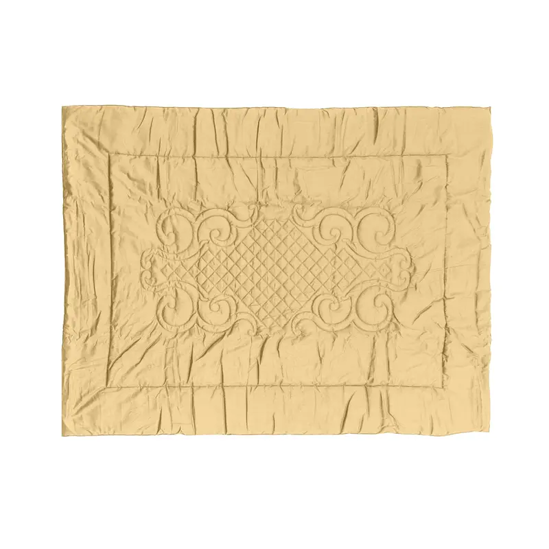 Plaid Arredo 140 x 180 cm in Raso di puro cotone Grano