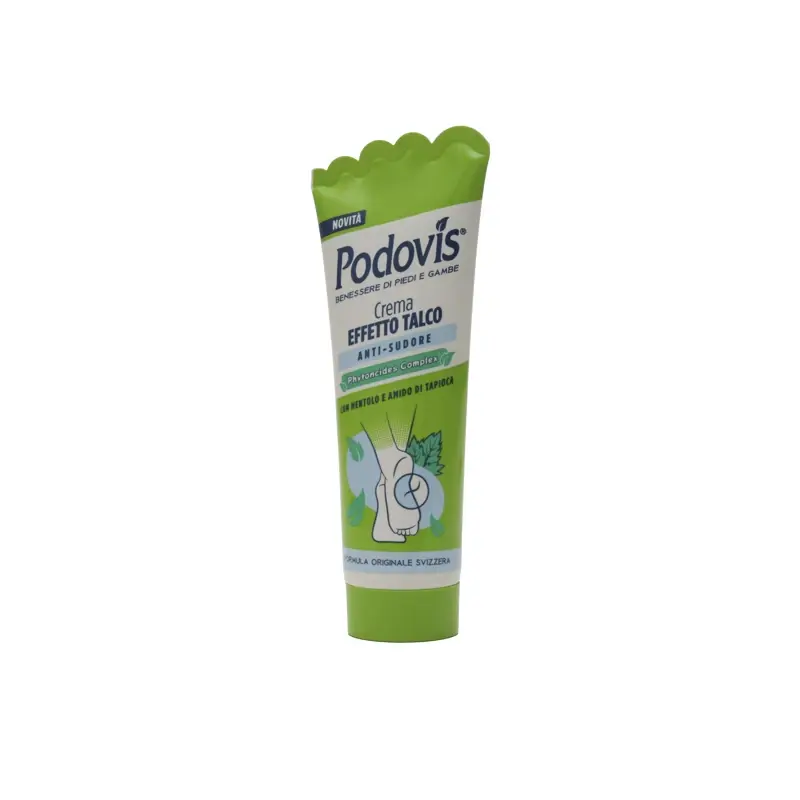 PODOVIS CREMA EFFETTO TALCO ANTI-ODORE ANTI-SUDORE CON MENTOLO TUBO 100 ML