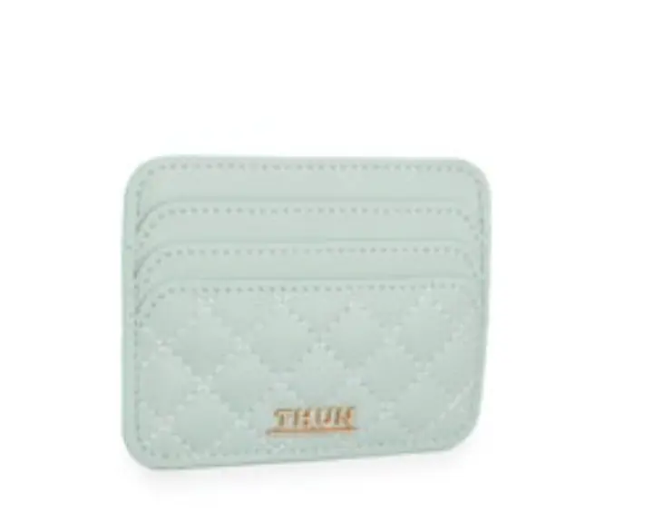 Porta carte di credito Thun in ecopelle donna verde | Rohome