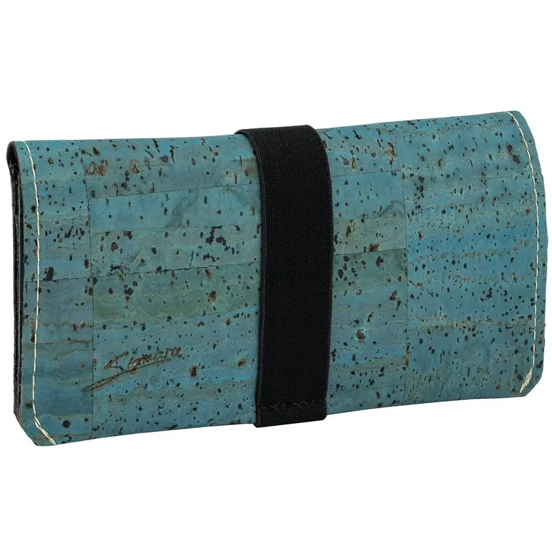 Porta tabacco in sughero basic - Turchese