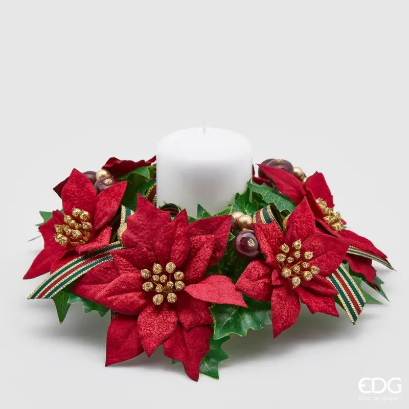 Portacandela corona stella di natale grande | Rohome