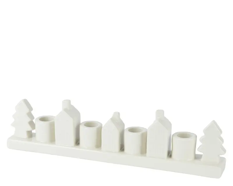 Portacandela in porcellana 4 slot per candele | Rohome