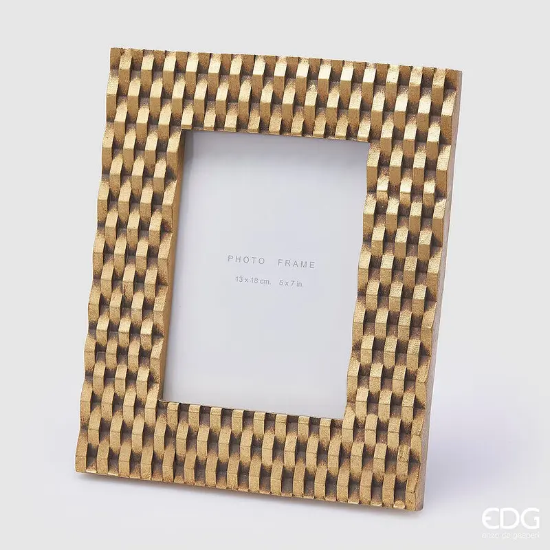 Portafoto Edg intreccio rettangolare h27cm | Rohome
