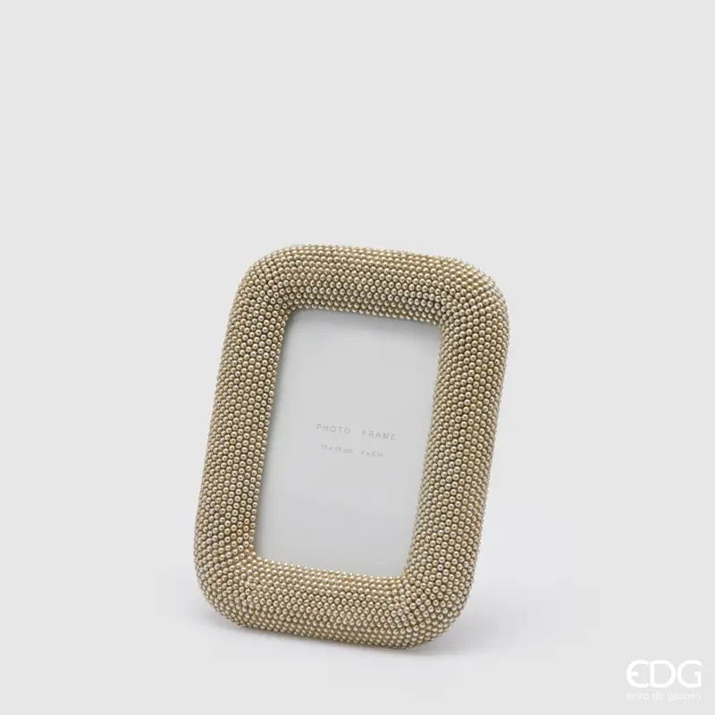 Portafoto Edg perline rettangolare h.21cm | Rohome