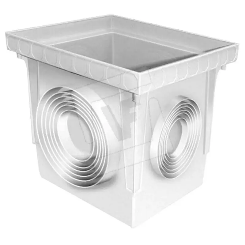 Pozzetto Singolo In Plastica Senza Coperchio Cm. 40X40X39,4 H