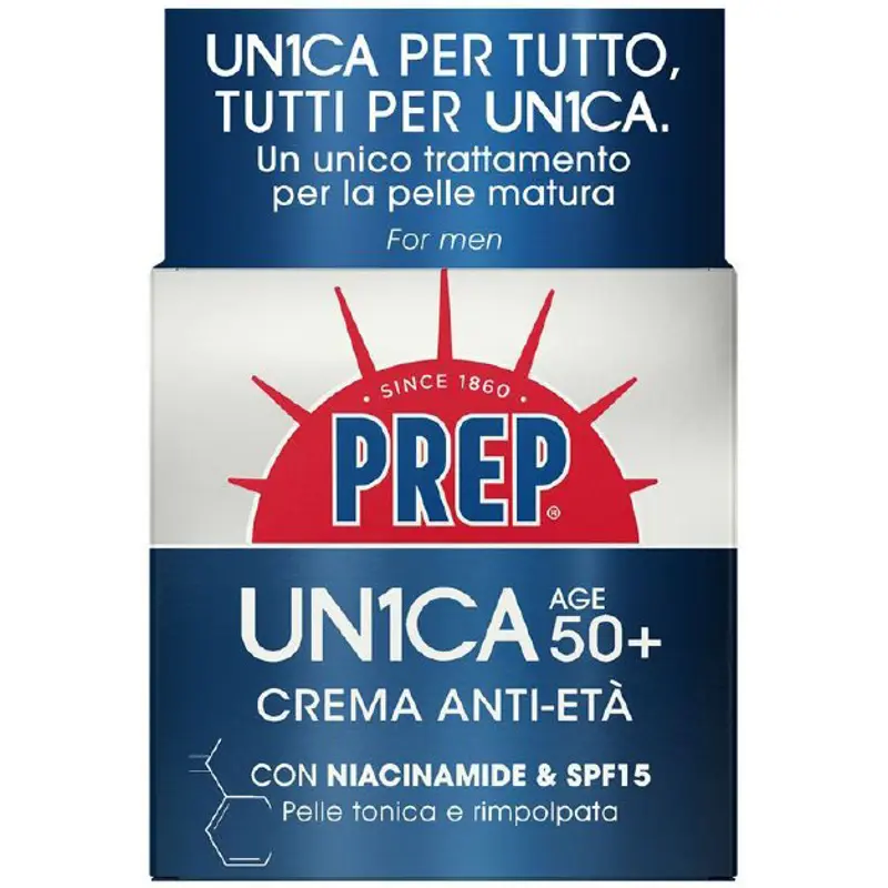 PREP UNICA CREMA VISO FOR MEN AGE 50+ ANTI ETA' 75 ML