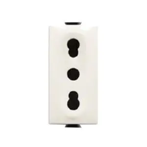 Presa ABB 2CSK1103CH Serie Chiara Bipasso 2P+T 10/16A Bianco 1 Modulo