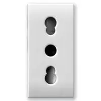 Presa Bipasso AVE 441006/15TS Domus Touch 2P+T 10/16A Bianca - 1 Modulo