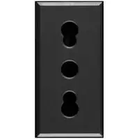 Presa Bipasso AVE 445006/15TS Serie Tekla - 2P+T 10/16A Tipo P17/P11 1 Modulo Antracite