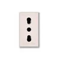 Presa Bipasso AVE 45B06/15TS Banquise 10/16A 2P+T - Serie Civili