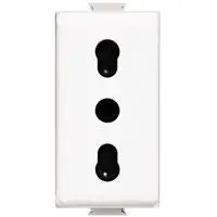 Presa Bipasso BTicino AM5180 Serie Matix 2P+T 10/16A Bianca - Universale Italiana