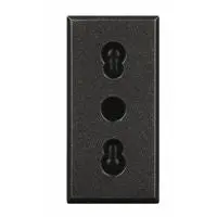Presa BTicino HS4180 Serie Axolute Bipasso 2P+T 10/16A Antracite - Design Premium