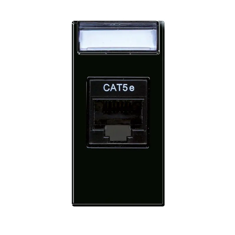 Presa Dati RJ45 AVE 442027C5E Cat.5E UTP Nero 1 Modulo - Life Touch