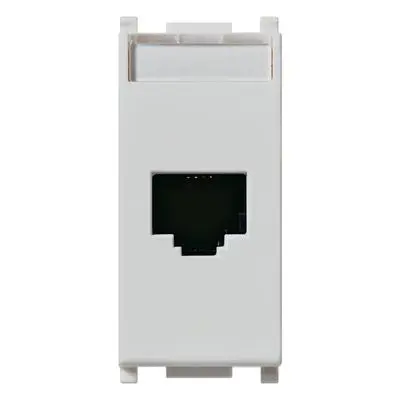 Presa Dati VIMAR Serie PLANA RJ45 Cat 5E Silver 14338.8.SL - Connessione Rete Ethernet