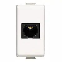 Presa Telefonica BTicino AM5982 Serie Matix RJ11 Bianca - Connessione a Vite