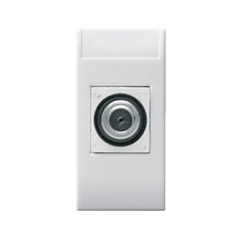 Presa TV AVE 441096F Diretta Connettore F Femmina Bianco 1 Modulo - Domus Touch