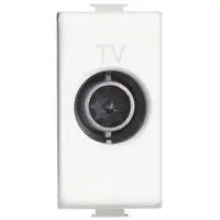 Presa TV BTicino AM5202D Serie Matix Derivata Bianca - Connettore IEC 9,5mm