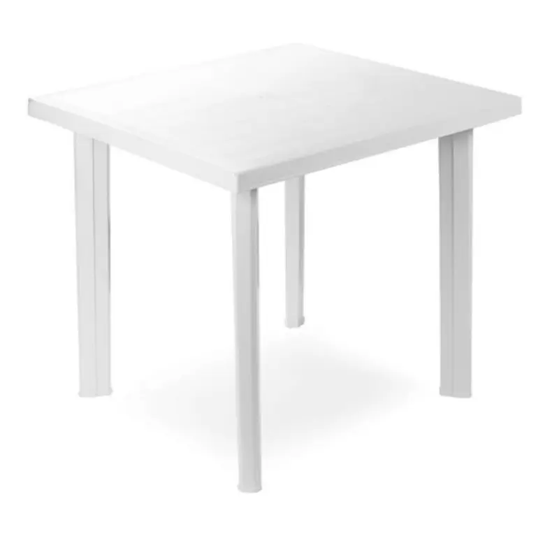 Progarden Tavolo Resina Fiocco Bianco 80X75