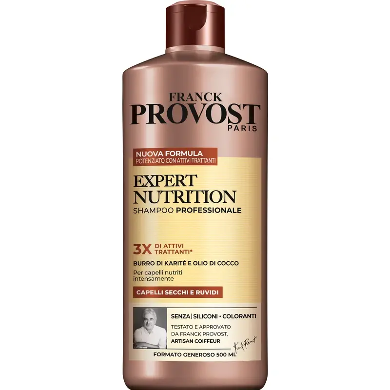 PROVOST SHAMPOO PROFESSIONALE EXPERT NUTRITION CAPELLI SECCHI E RUVIDI 500 ML