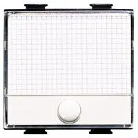 Pulsante Portanome BTicino AM5008 Serie Matix Illuminabile LED Bianco - 2 Moduli