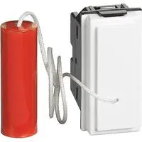 Pulsante Tirante BTicino KW4033 Living Now - 1P NA 10A 250V Bianco Emergenza