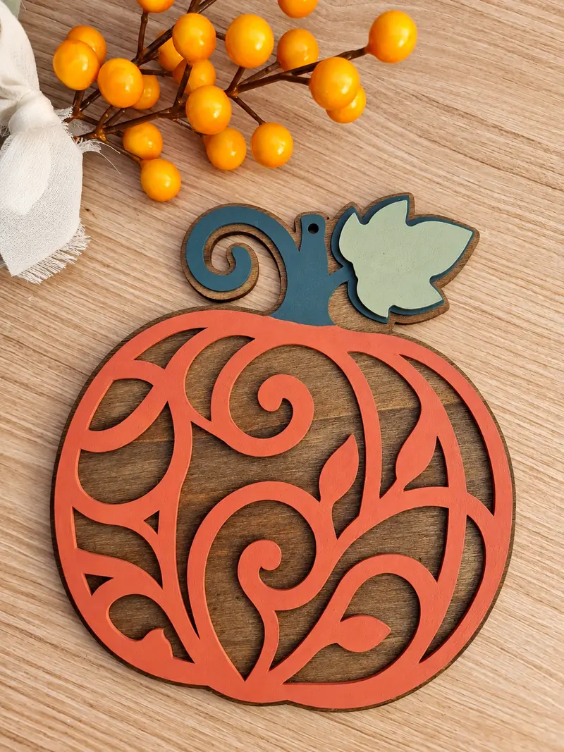 Pumpkin Zucca decorativa in legno