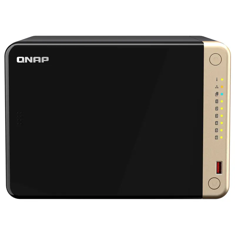 QNAP TS-664 NAS Tower Intel® Celeron® N5095 8 GB DDR4 0 TB QNAP QTS Nero, Bronzo