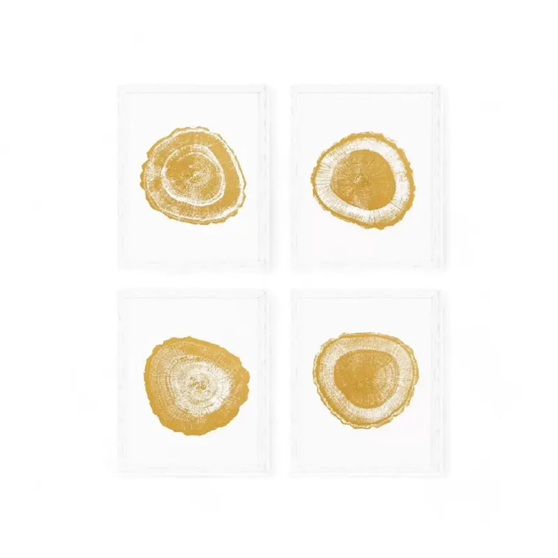 Quadro Alberi in lamina d'oro