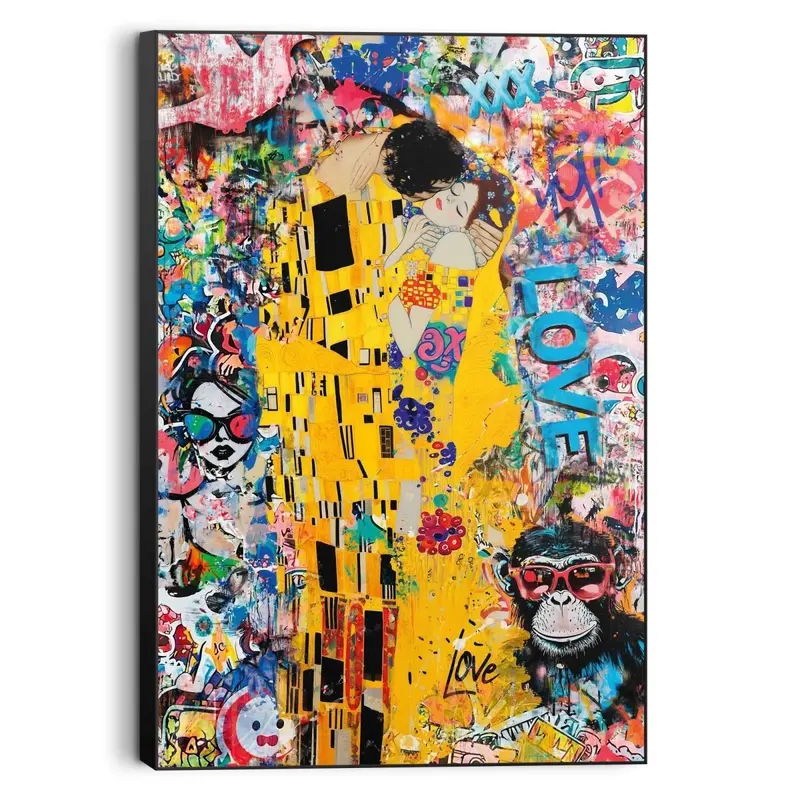 Quadro stampa di alta qualità modern kiss 60x90cm | Rohome